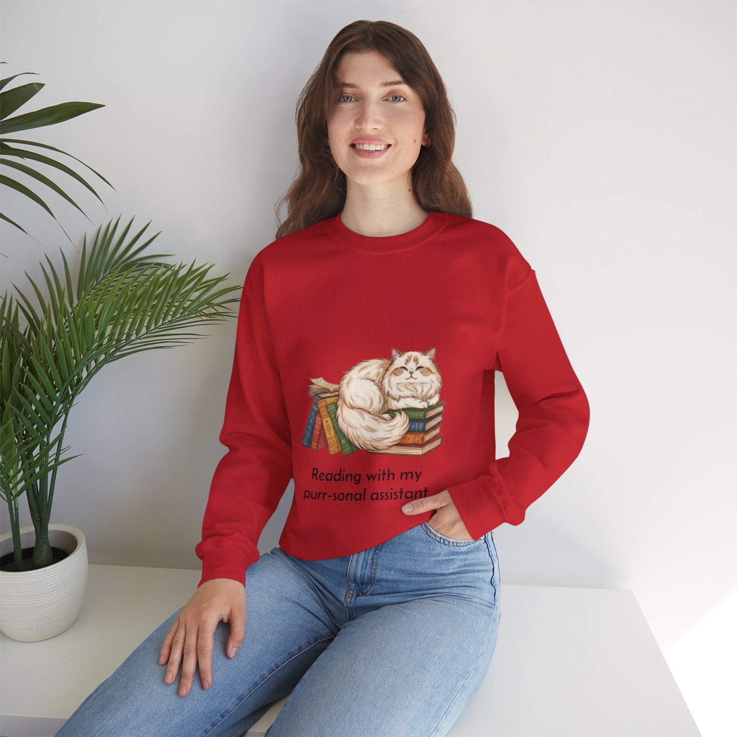My Purr-sonal Assistant Unisex Crewneck Sweatshirt
