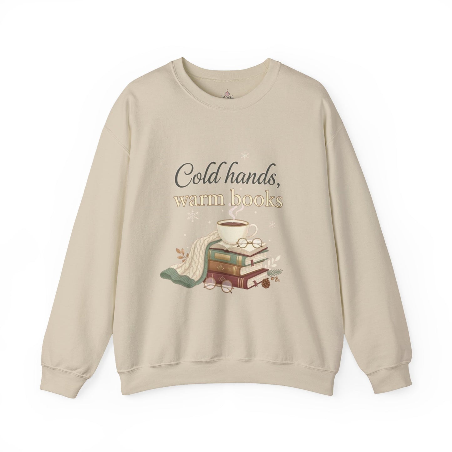 Cold Hands, Warm Books Unisex Crewneck Sweatshirt