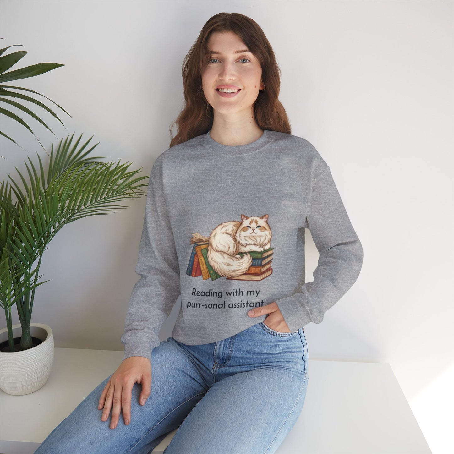 My Purr-sonal Assistant Unisex Crewneck Sweatshirt