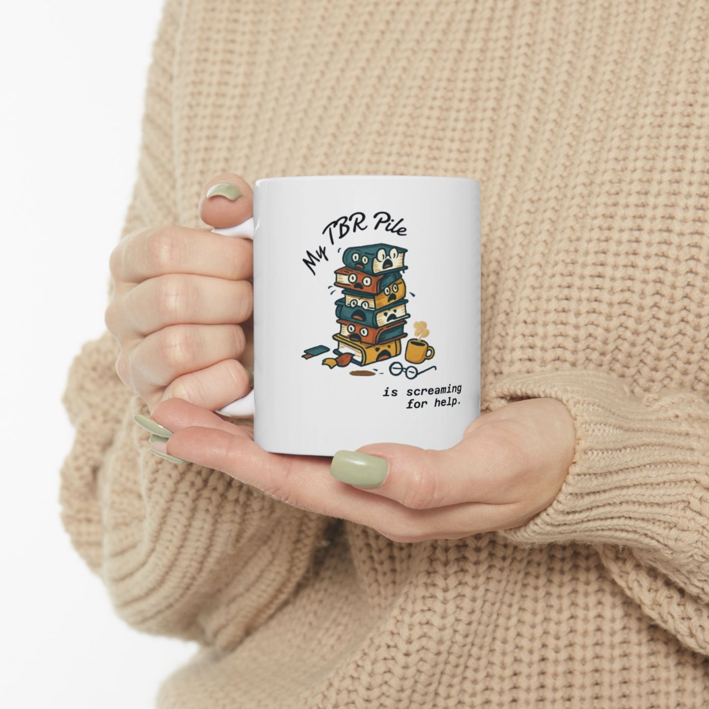 My TBR Pile Is Screaming Mug, (11oz)