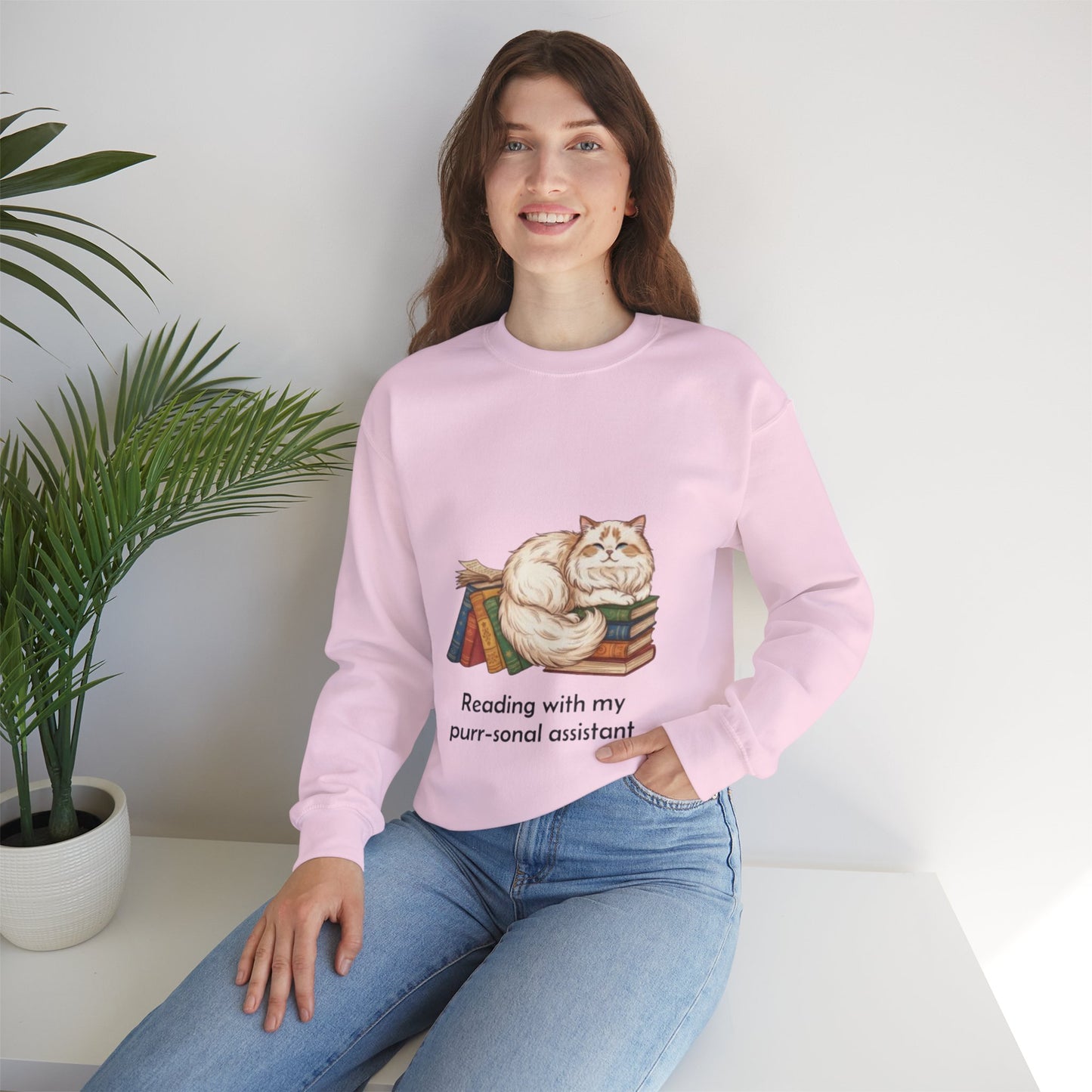 My Purr-sonal Assistant Unisex Crewneck Sweatshirt