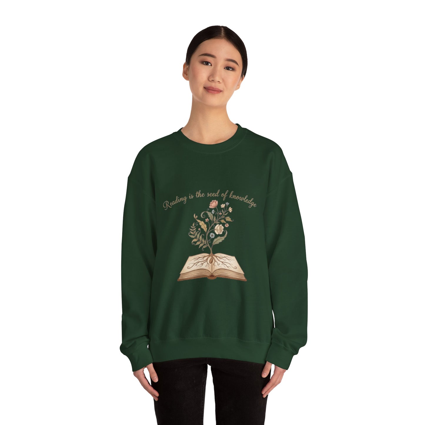 Reading Is The Seed Of Knowledge Unisex Crewneck Sweatshirt