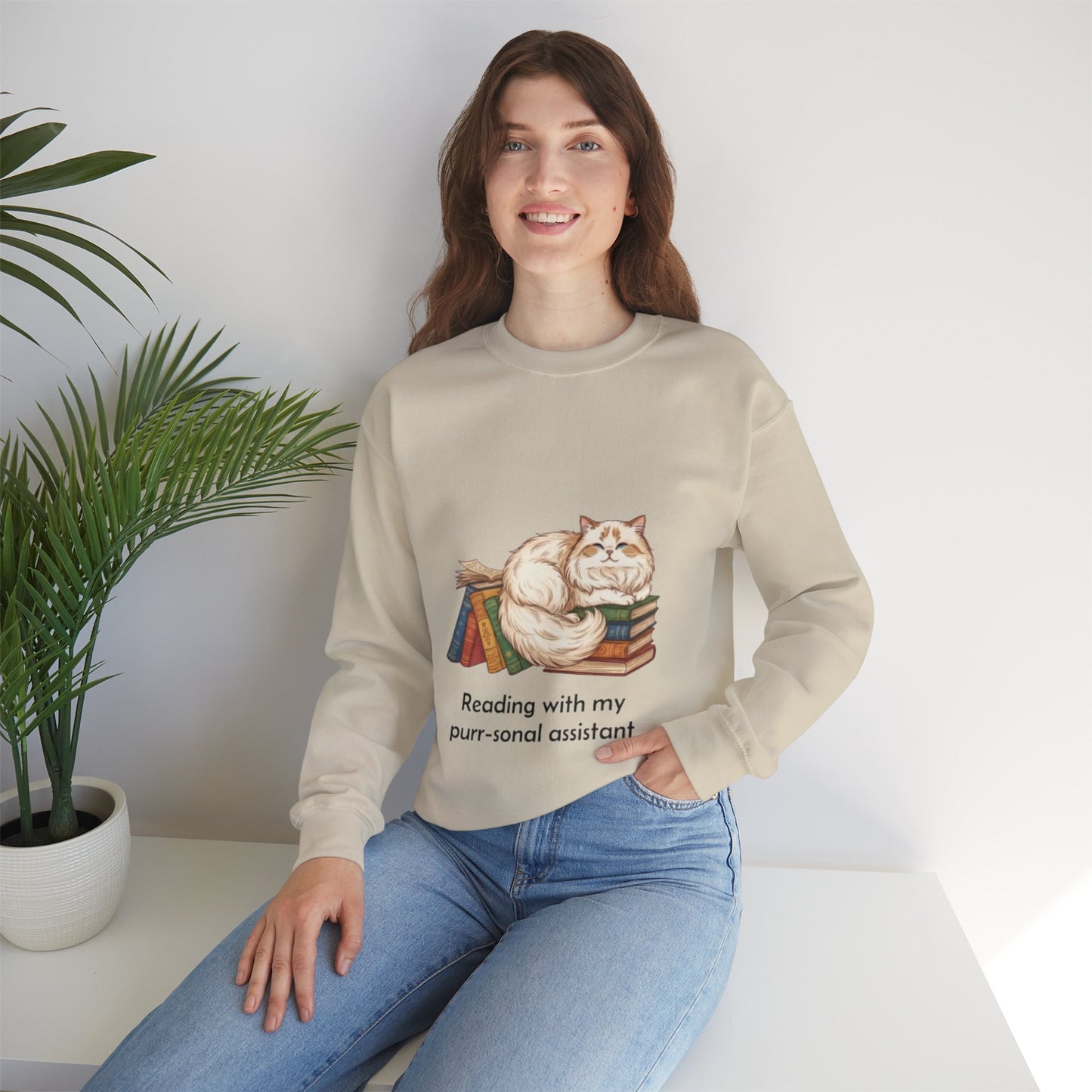 My Purr-sonal Assistant Unisex Crewneck Sweatshirt