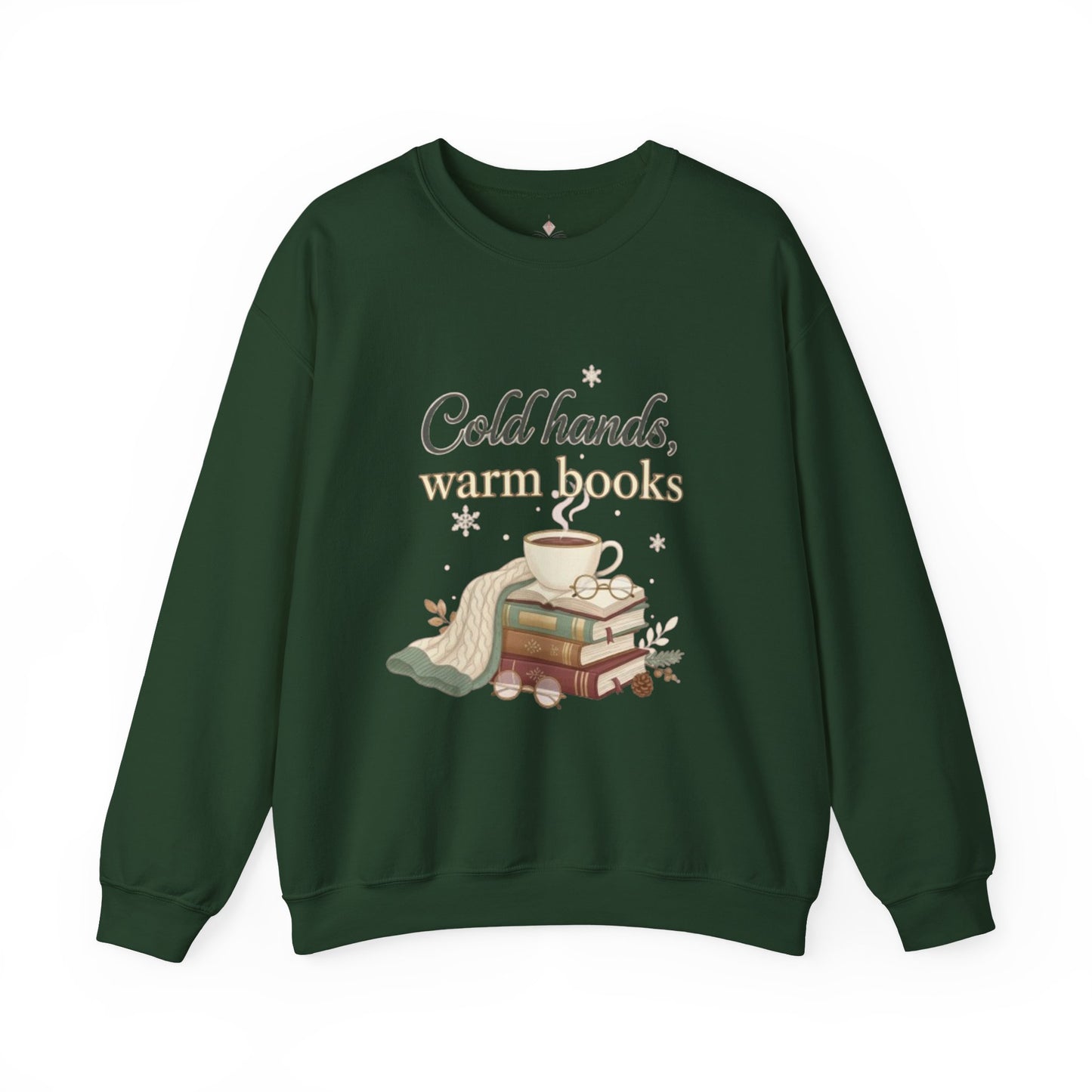 Cold Hands, Warm Books Unisex Crewneck Sweatshirt