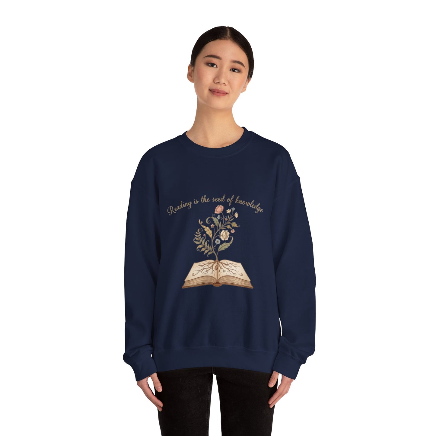 Reading Is The Seed Of Knowledge Unisex Crewneck Sweatshirt