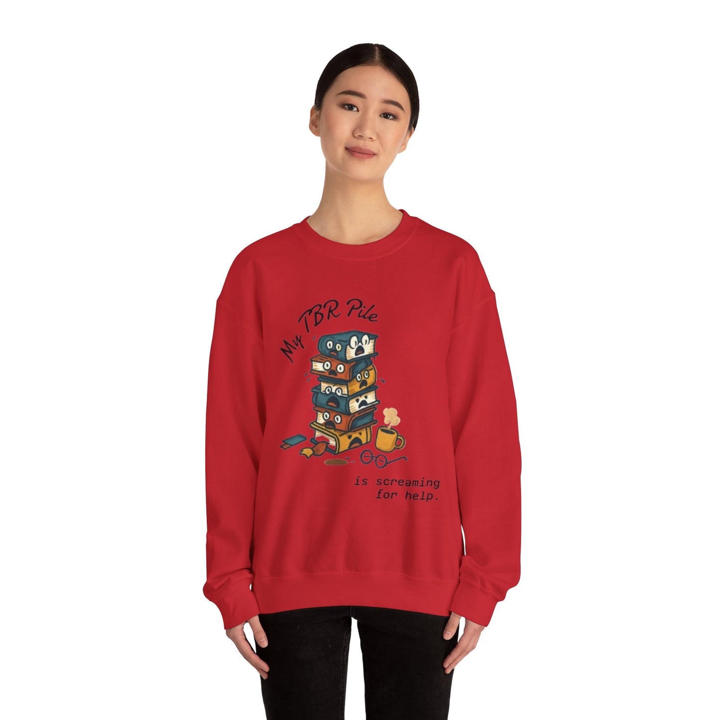 My TBR Pile Is Screaming Unisex Crewneck Sweatshirt