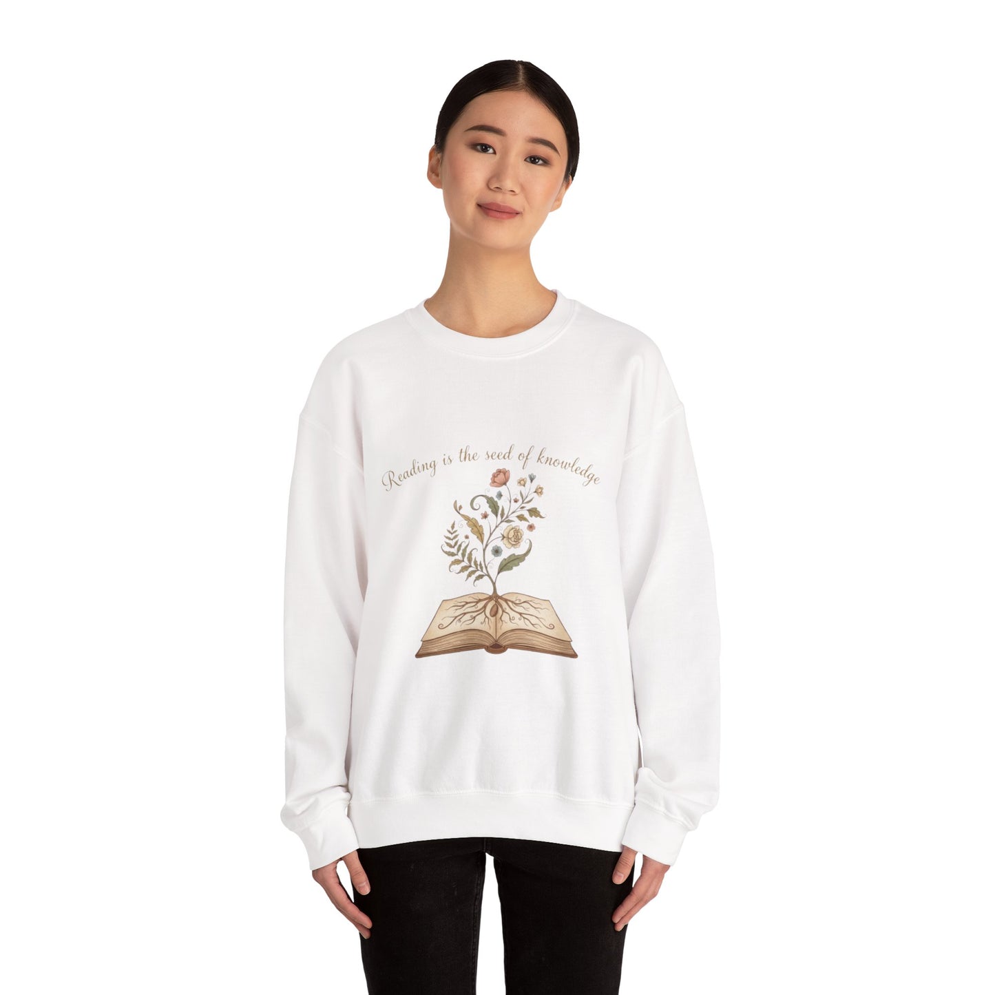 Reading Is The Seed Of Knowledge Unisex Crewneck Sweatshirt