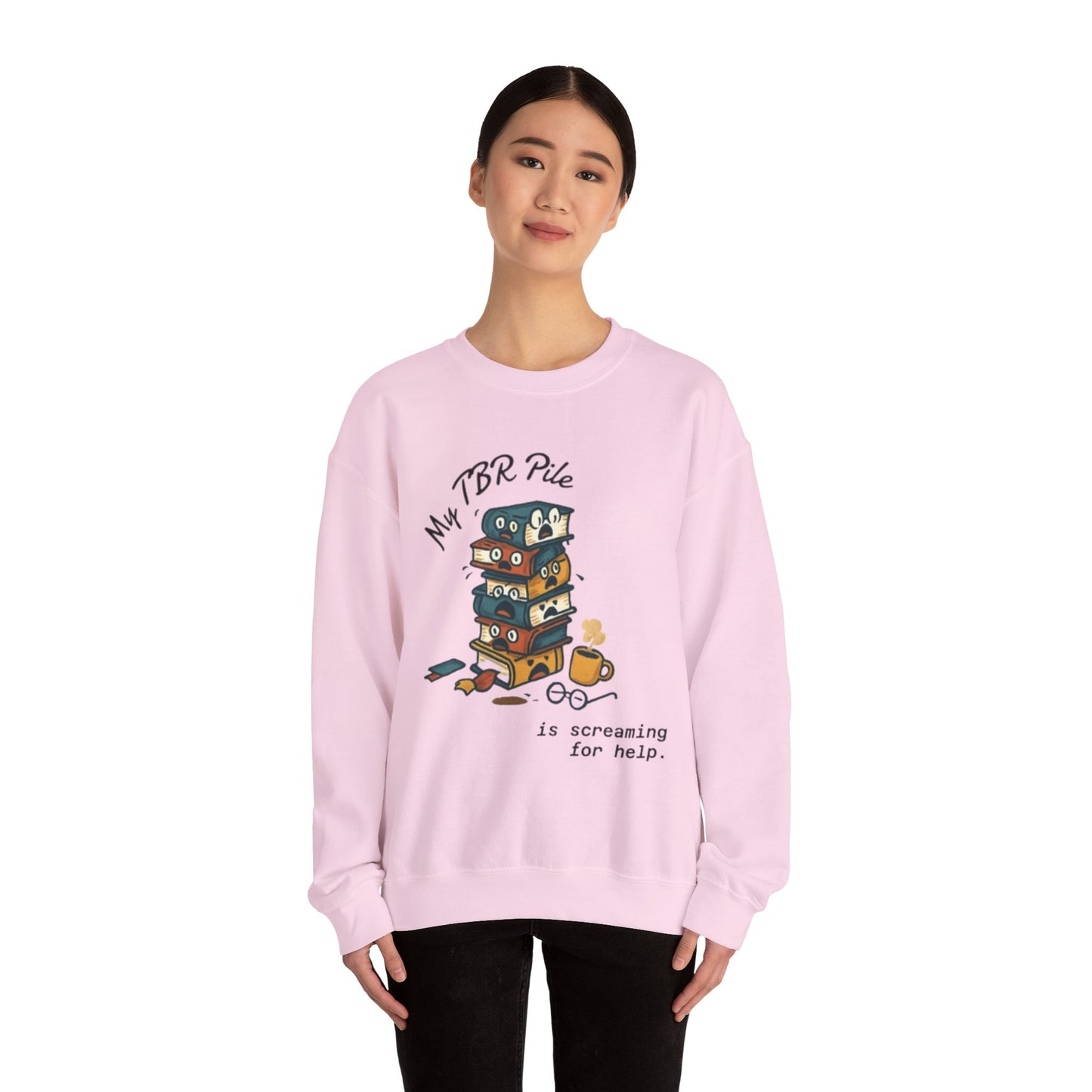 My TBR Pile Is Screaming Unisex Crewneck Sweatshirt