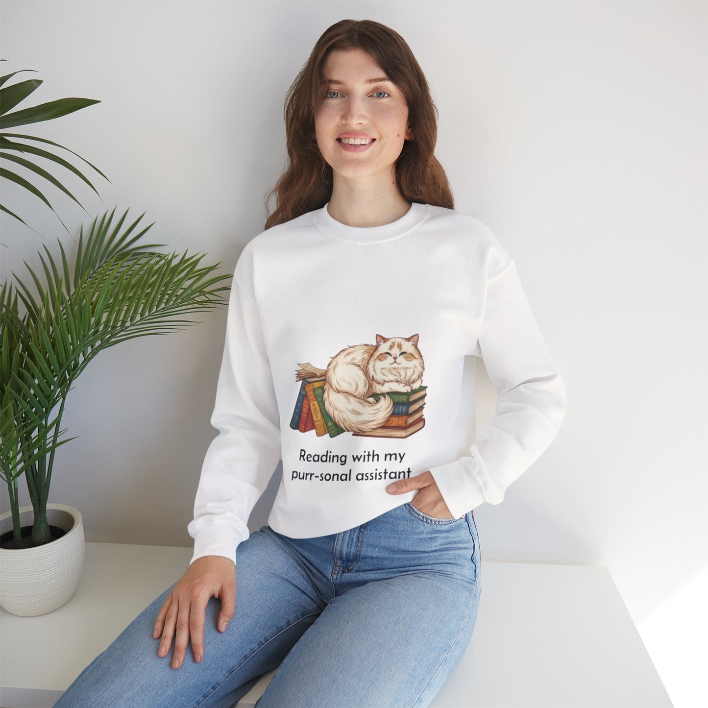 My Purr-sonal Assistant Unisex Crewneck Sweatshirt