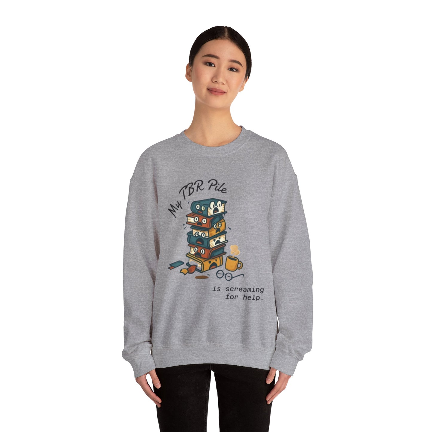 My TBR Pile Is Screaming Unisex Crewneck Sweatshirt
