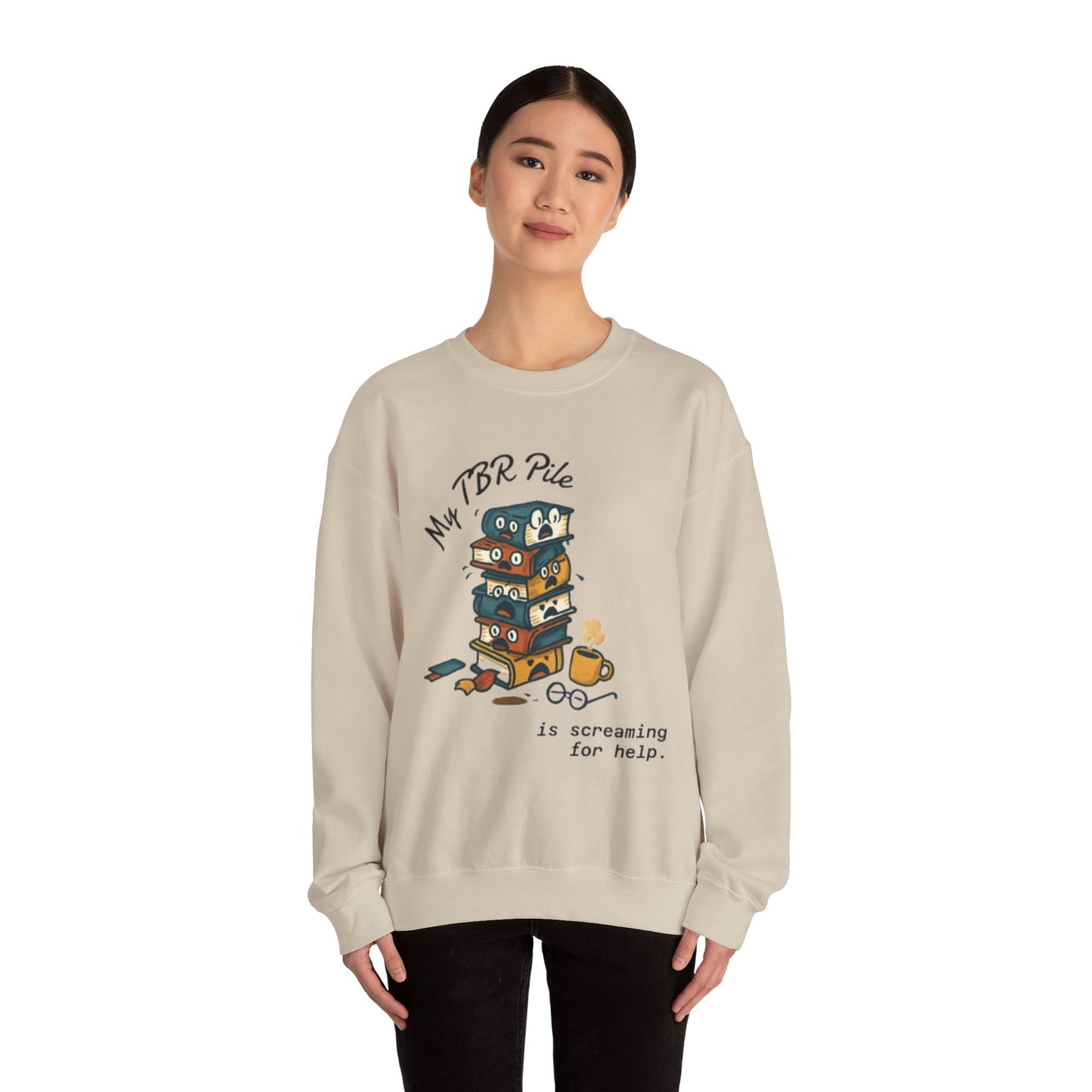 My TBR Pile Is Screaming Unisex Crewneck Sweatshirt