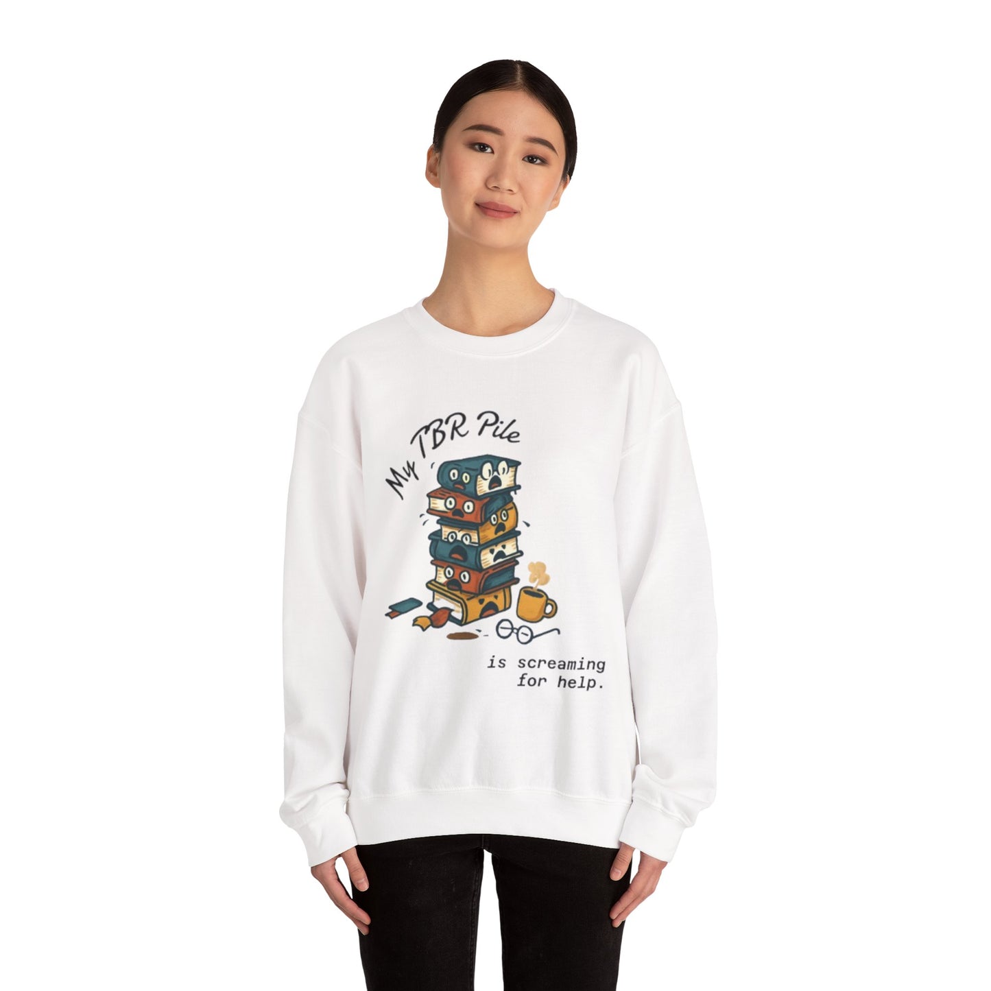 My TBR Pile Is Screaming Unisex Crewneck Sweatshirt